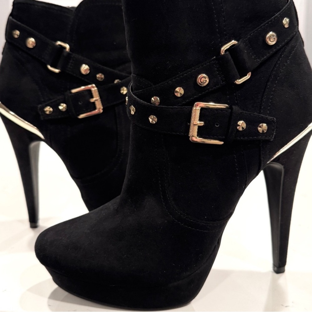 GBG Los Angeles Black Deeka Platform Stiletto Ankle Boots Women’s Size 8.5 NWOT - Picture 2 of 9
